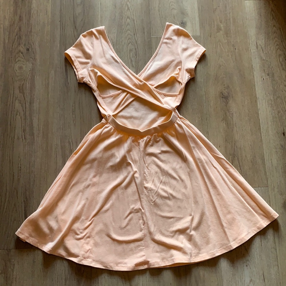 Peach summer dress